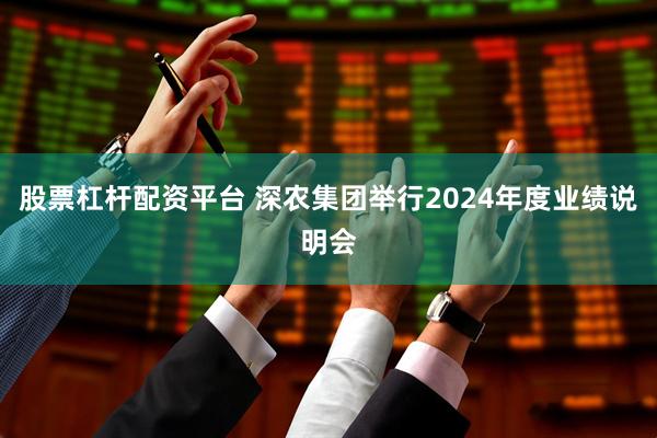 股票杠杆配资平台 深农集团举行2024年度业绩说明会